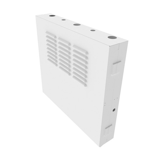 2U Vertical Wall Mount, 400mm (16 in), White