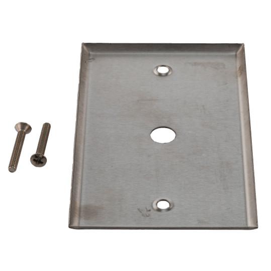 Stainless Steel Wall Plate with a 0.395 in Dia. Circular Opening