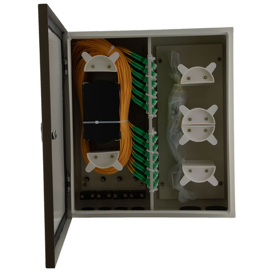 NavePoint Outdoor Fiber Enclosure Wall Mount with 72 LC/APC Duplex NavePoint Outdoor Fiber Enclosure Wall Mount with 72 LC/APC Duplex