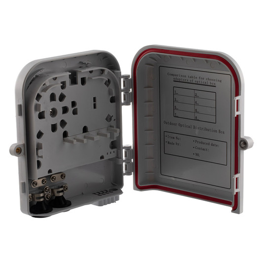 Splitter Indoor/Outdoor Distribution Box 8 Ports without Adapter and Pigtails - Includes Splice Trays and Adapter Panels