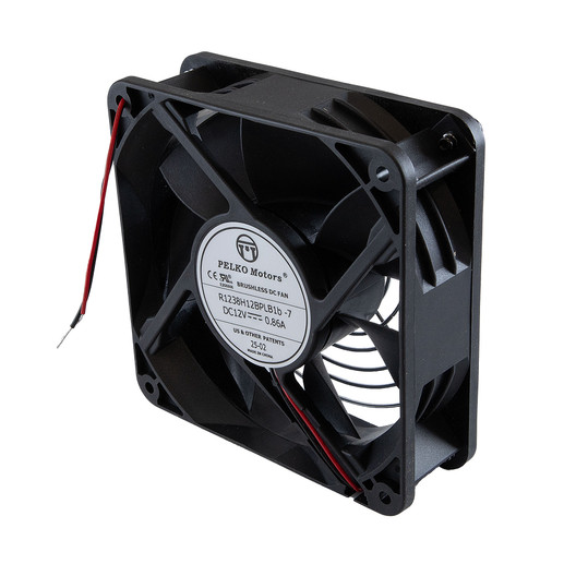 12V DC One Fan Unit - UL, With Wire Leads