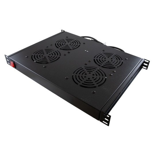 NavePoint 1U 100-240V AC/EC Four Fan Unit - UL Power Cord US