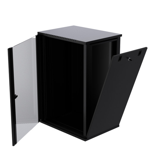 18U ProV2 IT Wall Mount Network Server Data Cabinet Rack Glass Door Locking Lock & Key