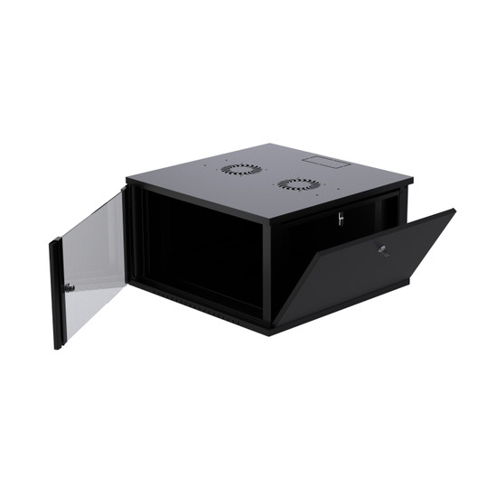 6U ProV2 IT Deluxe Wall Mount Network Server Data Cabinet Rack Glass Door Lock & Key