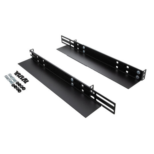 NavePoint 1U Adjustable Rack Mount Server Shelf Rails