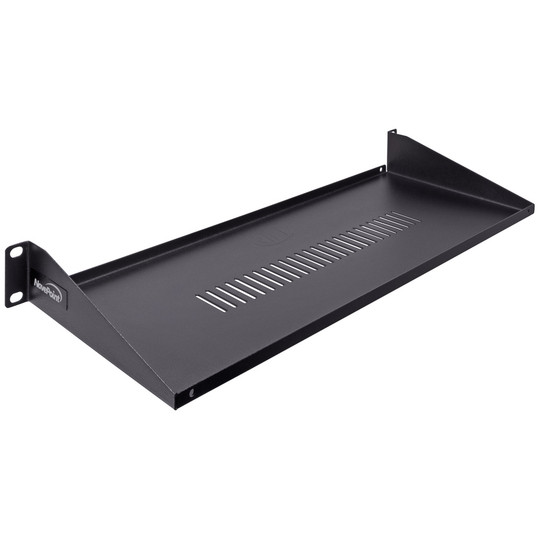 NavePoint 1U Vented Cantilever Shelf 6" (150mm) Deep with Lip