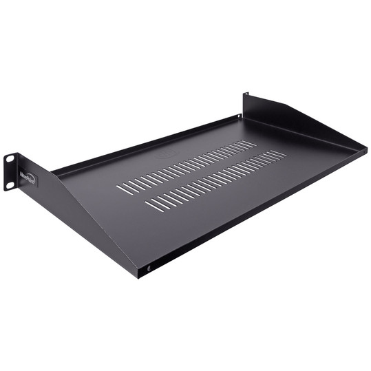 NavePoint 1U Vented Cantilever Shelf 8" (210mm) Deep with Lip