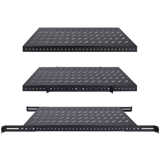 NavePoint 1U Vented 4-Post Shelf 32