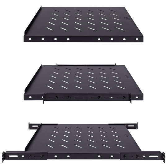 NavePoint 1U Vented 4-Post Shelf 22