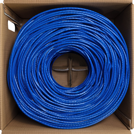 NavePoint CAT6 Bulk Network Cable Ethernet UTP CCA - 1000 Ft Blue: CCA ...