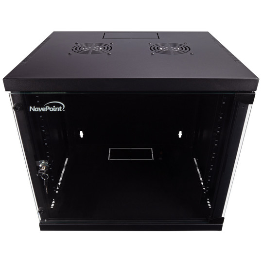 NavePoint 9U 450mm Depth Wallmount Networking Cabinet - Assembled