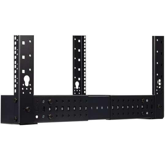 NavePoint 45U Adjustable Depth 4-Post Open Frame Rack: 4-Post Racks