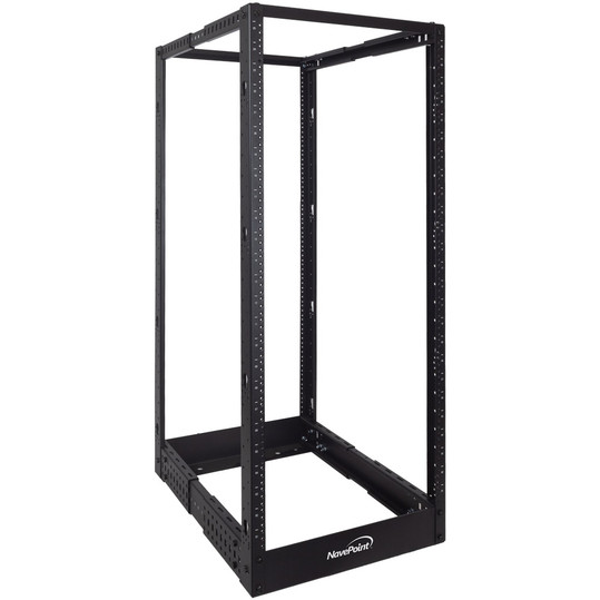 NavePoint 45U Adjustable Depth 4-Post Open Frame Rack (12-24