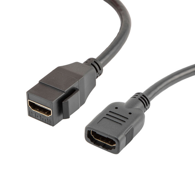Black HDMI Keystone Adapter with 6