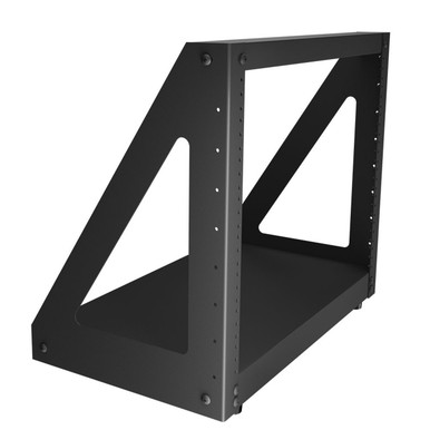 NavePoint 8U 2-Post Open frame Desk Rack Threaded Heavy Duty : 2-Post Rack