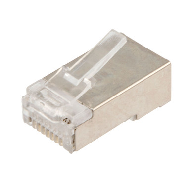 CAT6A FTP Ethernet RJ45 Plug, 50 pack, C6A-8P8C, CE Compliance