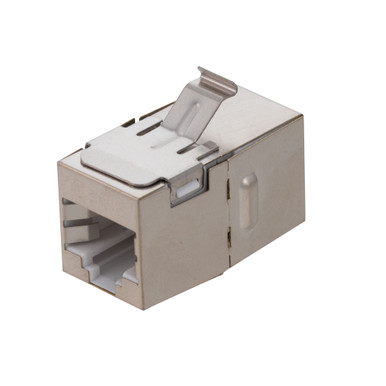 CAT6 FTP Inline Keystone Coupler, RJ45 Female to RJ45 Female, 15 pack, Silver