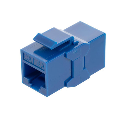 CAT6A UTP Inline Keystone Coupler, 15 pack, Blue