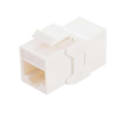CAT6A UTP Inline Keystone Coupler, 25 pack, White