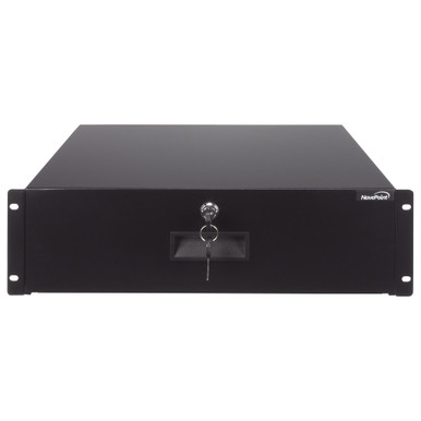 NavePoint 3U Rack Mount Drawer With Lock And Key: Rack Mount - Drawers