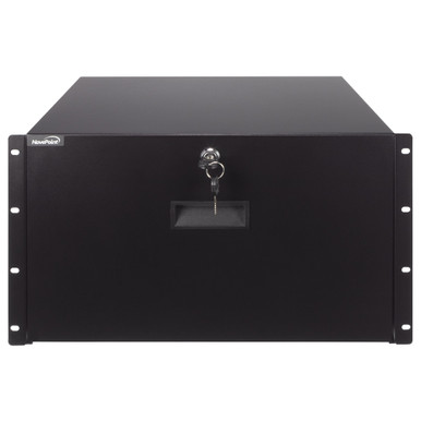 NavePoint 6U Rack Mount Drawer With Lock And Key: Rack Mount - Drawers