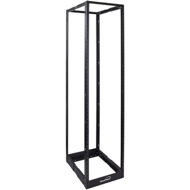 NavePoint 45U Adjustable Depth 4-Post Open Frame Rack (12-24 Threaded ...
