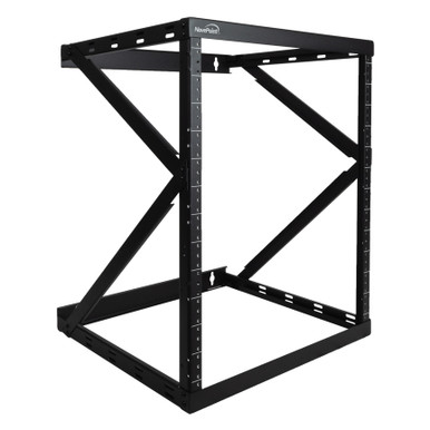 NavePoint 12U Switch Depth Heavy Duty 2 Post Wall Mount Rack: Wall ...