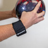 Bowler wearing Ebonite Ultra Prene Wrist Support on delivery