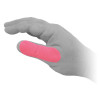 Bowler’s thumb wrapped with Genesis Excel Glow Neon Pink tape for fit and protection