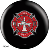 OTBB Fire Department Shield Black Bowling Ball