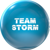 Storm Clear Electric Blue Polyester Bowling Ball