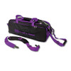 Vise Clear Top Triple Tote Bag Black/Purple