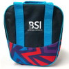 BSI Nova Single Ball Tote Bag Teal/Purple/Red Print
