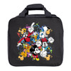 Disney Mickey and Friends single ball bowling tote bag constructed of 600D lightweight fabric