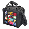 Star Wars Badges single ball bowling tote bag with adjustable shoulder strap and padded handle