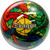 SWAG Dragon Stained Glass Poly Bowling Ball