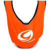Genesis Deluxe See Saw Orange holding a bowling ball with soft black liner