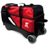 Tenth Frame red Deluxe Triple Roller with wide urethane wheels
