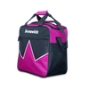 Side view of Brunswick Blast Single Tote raspberry with padded shoulder strap