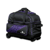 Brunswick Zone Double Roller purple prism 2 ball bowling bag front view