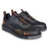 Top view of Hammer Vibe Black / Orange showing dial lacing knob and breathable mesh and TPU overlays
