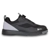 Hammer Vibe Black / Grey men’s right‑hand bowling shoes side view showing black/grey upper and dial lacing system