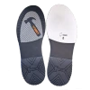 Bottom view of Hammer Vibe Black / Grey wide showing fixed rubber push‑away heel and interchangeable slide sole area on slide foot