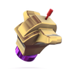 Illustration of the Morph‑Wing asymmetric core used inside the Roto Grip Transform Pearl bowling ball shown at an angle