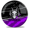 Motiv Jackal Purple Grey Spare Bowling Ball plastic polyester straight spare ball front view