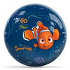 Disney Nemo Keep Swimming bowling ball polyester novelty spare ball featuring Nemo and Dory front view