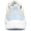 Rear view of Dexter Pilot Pro Grey Purple womens bowling shoes