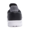 Back view of KR Strikeforce Rhythm dark grey pink knitted mesh upper
