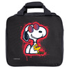 Close-up of Snoopy Graffiti tote bag 600D fabric and graffiti artwork