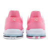 Rear view of the pair of KR TPC Hype LT Pink Mesh LE shoes showing the TPU molded heel stabilizer